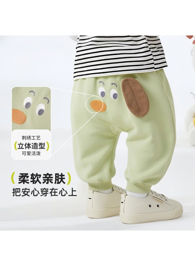 Babu Bean I'm The Best At Antibacterial!] Infant Big Pp Pants Toddler Pants Children's Boys And Girls Baby Pants - Image 5
